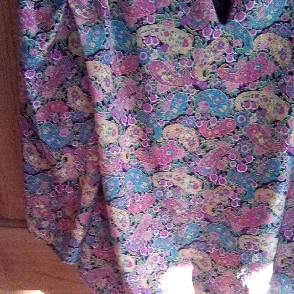 Vibrant Paisley Women's Blouse - Picture 8 of 10